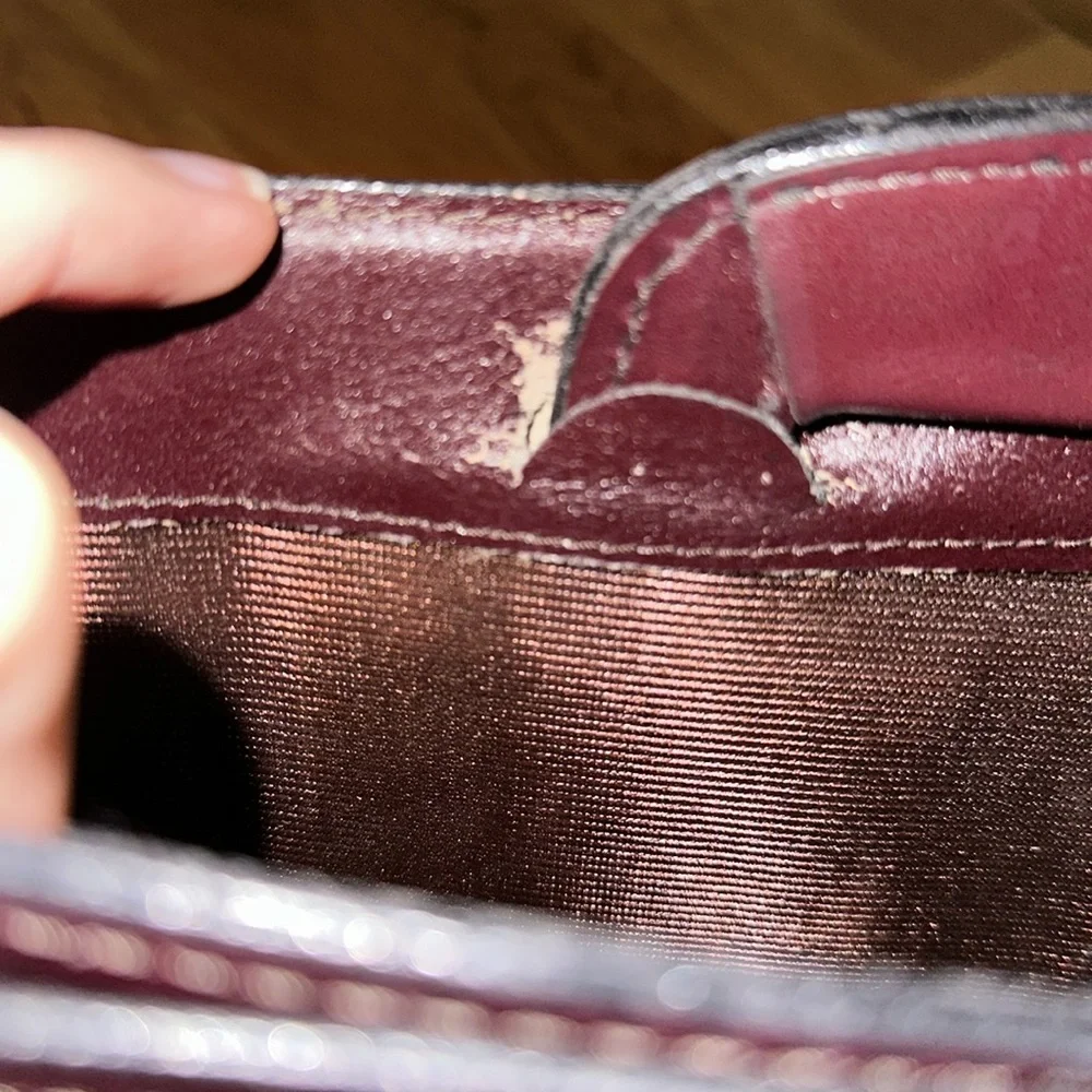 Burgundy leather Brief case